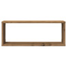 Estantes cubo de pared 4 uds madera roble artisan 60x15x23 cm 5