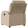Sillón de masaje reclinable cuero sintético color capuchino 4