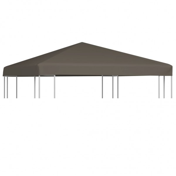 Toldo de cenador gris topo 310 g/m² 3x3 m D