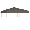 Toldo de cenador gris topo 310 g/m² 3x3 m 1