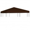 Toldo de cenador marrón 310 g/m² 3x3 m 1