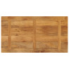 Tablero de mesa rectangular madera maciza mango 100x60x2.5 cm 5