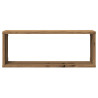 Estantes cubo de pared 6 uds madera roble artisan 60x15x23 cm 5