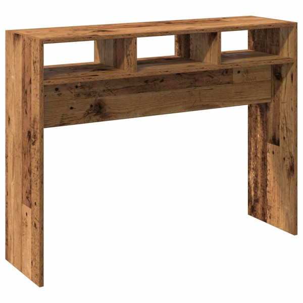 Mesa consola madera contrachapada envejecida 105x30x80 cm M 2