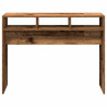 Mesa consola madera contrachapada envejecida 105x30x80 cm 4