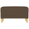 Banco de tela marrón 70x35x41 cm 3