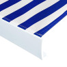 Toldo de lona azul y blanco 450x300 cm 2