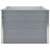 Canteiro de jardim elevado 160x80x45cm aço galvanizado cinzento 5