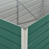 Canteiro de jardim elevado 160x80x45 cm aço galvanizado verde 2
