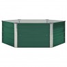 Arriate elevado acero galvanizado verde 129x129x46 cm 2
