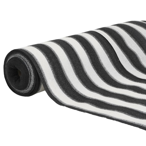 Red de privacidad HDPE gris antracita blanco 1.2x25 m 150 g/m² M 3