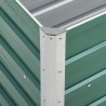 Canteiro elevado de jardim aço galvanizado 240x40x45 cm verde 2