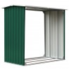 Abrigo para arrumação de troncos aço 172x91x154 cm verde 2