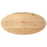 Tampo de mesa 100x50x4 cm madeira de carvalho maciça oval 2