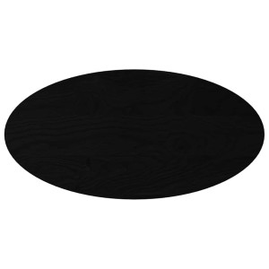 Tablero de mesa ovalado madera maciza de roble 100x50x2 cm H