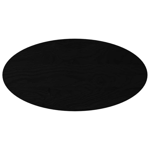 Tampo de mesa 100x50x2 cm carvalho maciça oval castanho-escuro M 2