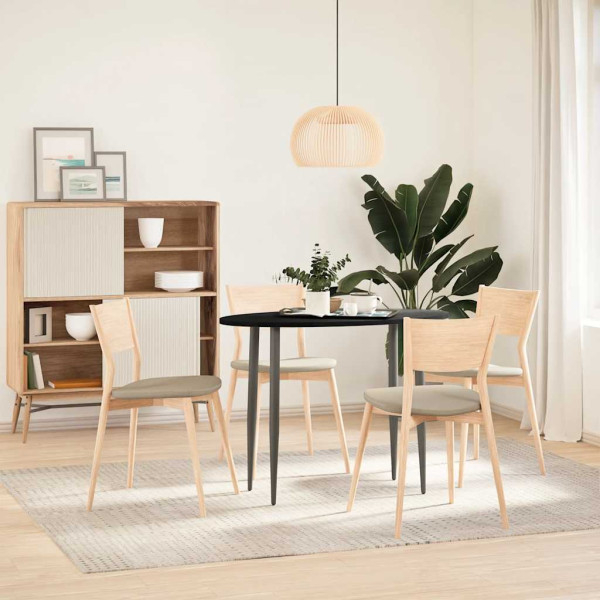 Tablero de mesa ovalado madera maciza de roble 100x50x2 cm M 3