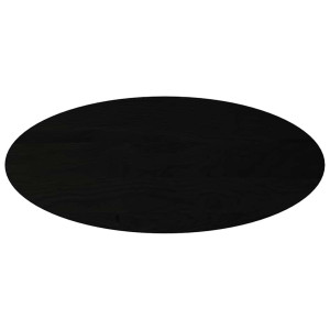Tampo de mesa 140x60x2 cm carvalho maciça oval castanho-escuro H