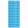 Toalhas de banho 10 pcs 100x150cm 360 gsm 100% algodão turquesa 3