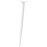 Patas para mesa de centro cónicas 4 uds acero blanco 72-73 cm 4
