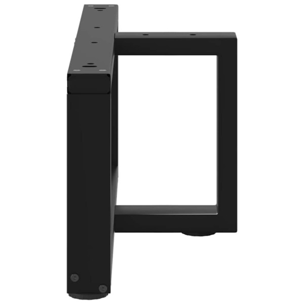 Pés para mesa de centro em forma de T. 2 peças. preto. 70x25x(30-31) cm. aço M 5
