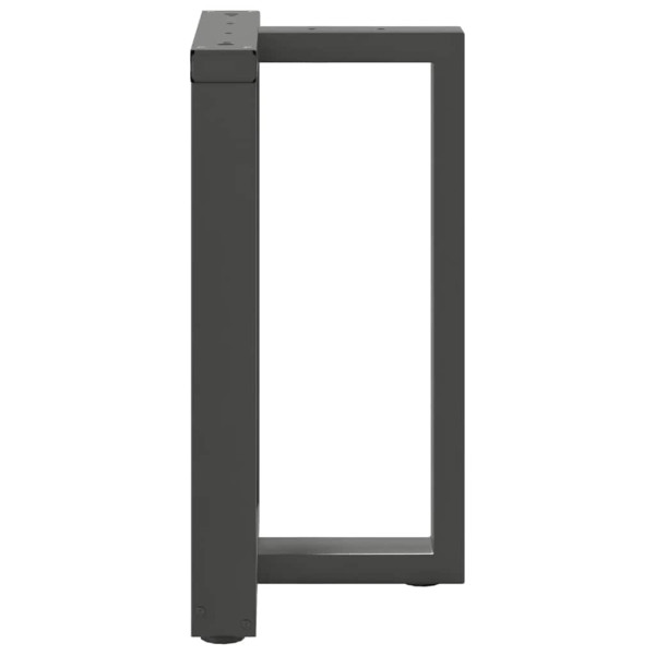 Patas de mesa de comedor en forma de T 2 uds acero antracita M 5