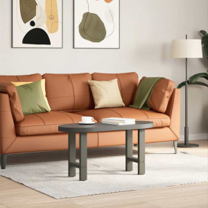 Patas de mesa de centro acero antracita 2 uds 28x(42-43) cm H