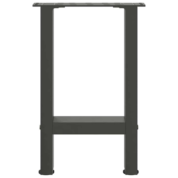 Pés para mesa de centro antracite 2 peças 28x(42-43) cm aço M 5