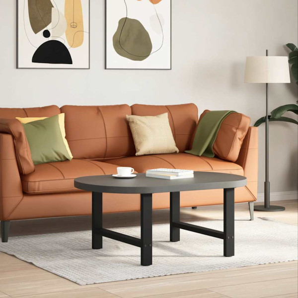 Patas de mesa de centro acero negro 2 uds 70x(42-43) cm M 2