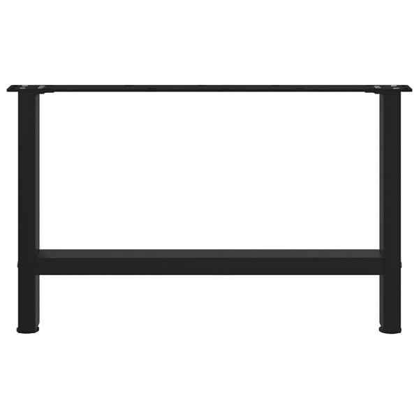 Pés para mesa de centro pretos 2 peças 70x(42-43) cm aço M 5