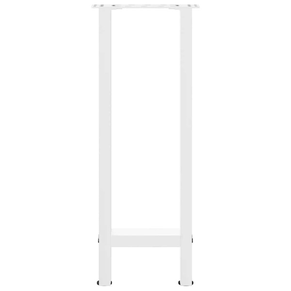 Patas de mesa de centro acero blanco 2 uds 38x(72-73) cm M 5