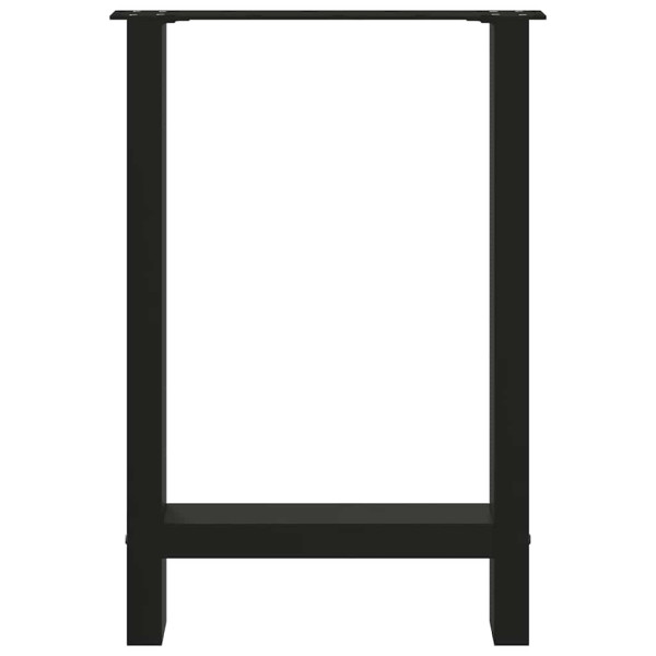 Patas de mesa de centro acero negro 2 uds 60x(72-73) cm M 5