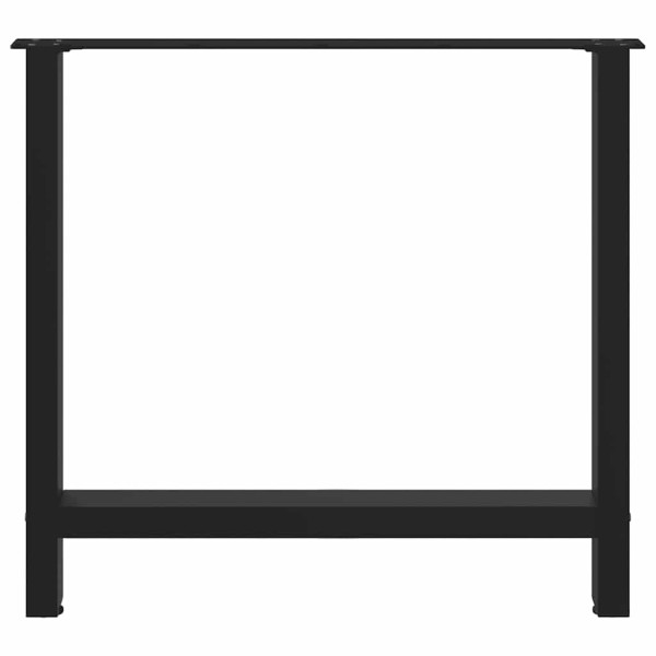 Patas de mesa de centro acero negro 2 uds 80x(72-73) cm M 5