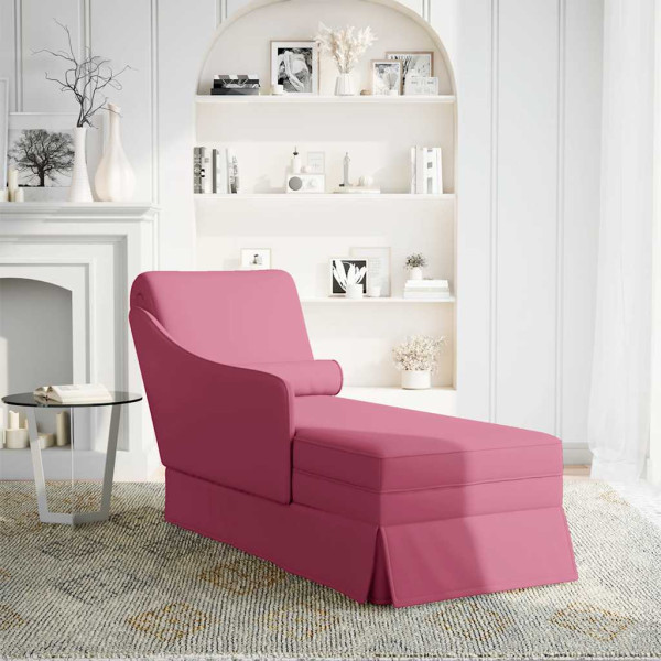Chaise lounge c/ reforço/apoio de braços direito veludo M 2