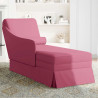Chaise longue respaldo reposabrazos derecho terciopelo 3