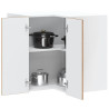 Mueble de cocina esquina pared Porto madera vieja 1
