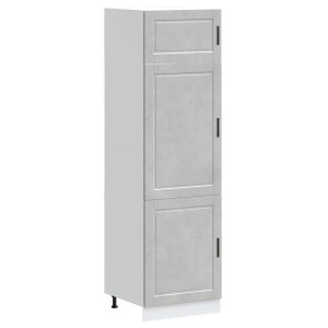Mueble de cocina Porto de madera contrachapada gris hormigón H