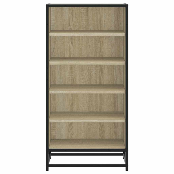 Mueble zapatero madera contrachapada roble sonoma 48x38x97.5 cm M 4