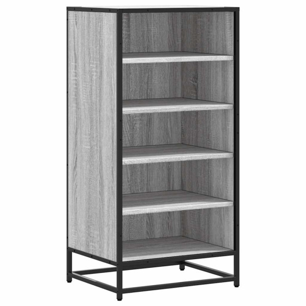 Mueble zapatero madera contrachapada gris sonoma 48x38x97.5 cm M 2