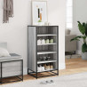 Mueble zapatero madera contrachapada gris sonoma 48x38x97.5 cm 3
