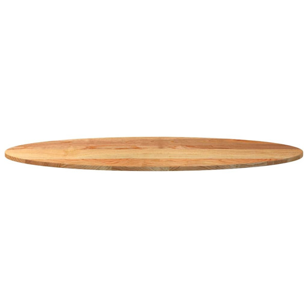 Tampo de mesa 140x60x2 cm carvalho maciça oval castanho-claro M 5