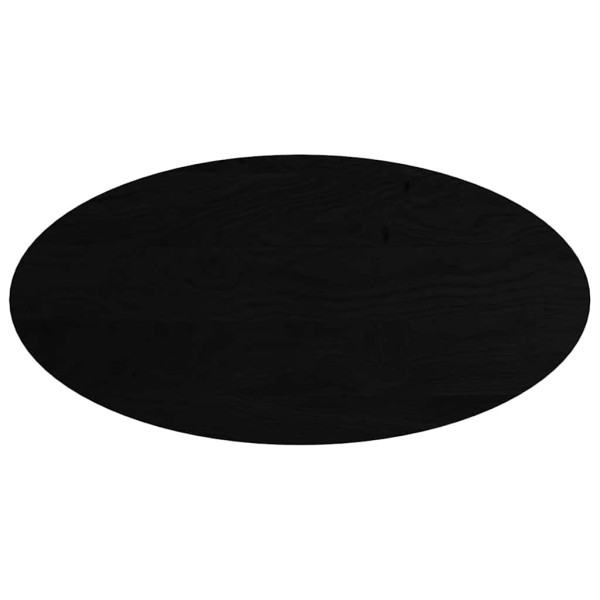 Tampo de mesa 120x60x2 cm carvalho maciça oval castanho-escuro M 2