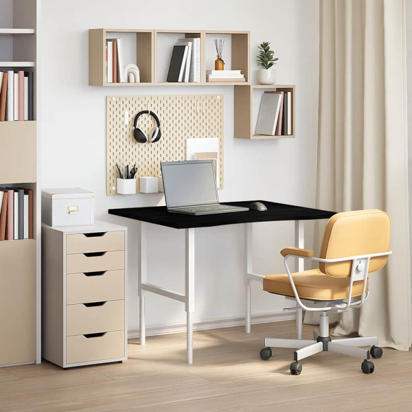 Tablero escritorio 100x80x2.5cm rectangular madera maciza roble M 3