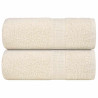 Toalhas de bidé 2 pcs 30x50 cm 360 gsm 100% algodão creme 1