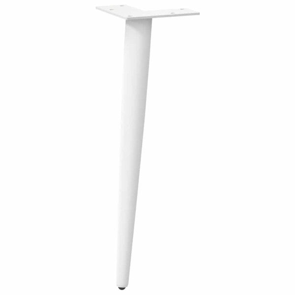 Pés para mesa de centro cônicos 4 peças. branco. 30-31 cm. aço M 4
