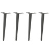Pés para mesa de centro formato cônico 4 peças antracite 42-43 cm aço 1