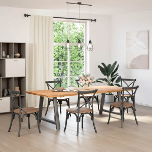 Pés para mesa de jantar em formato A. 2 peças. antracite. 100x(72-73) cm. aço H