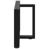 Pés para mesa de centro em forma de T. 2 peças. preto. 70x25x(42-43) cm. aço 5
