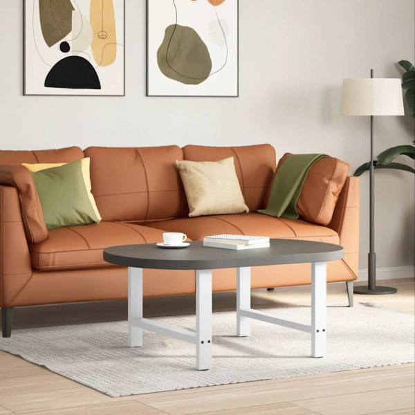 Patas de mesa de centro acero blanco 2 uds 70x(42-43) cm M 2