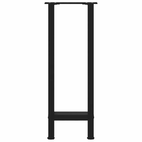 Pernas de mesa de centro em aço preto 2 unidades 38x(72-73) cm M 5